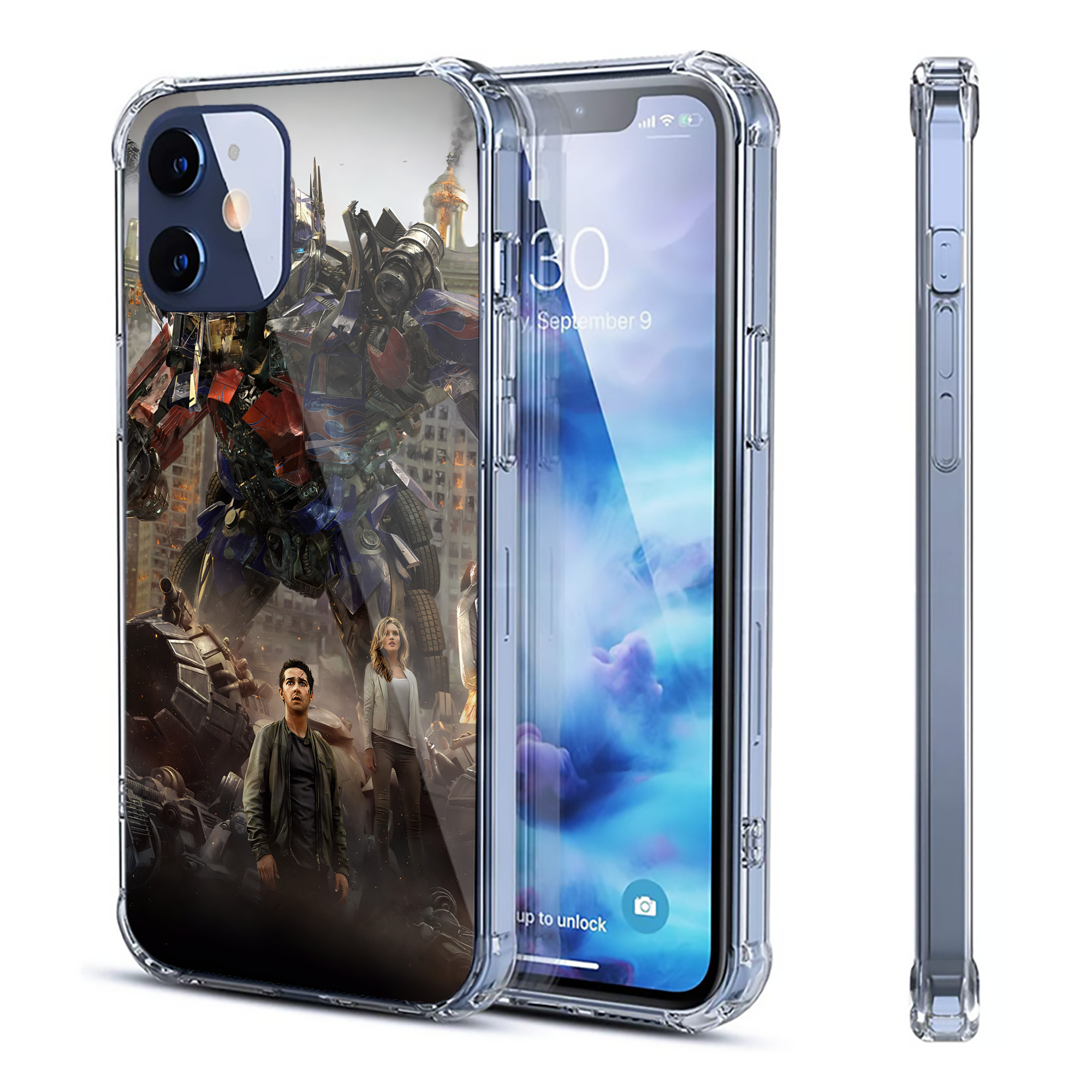 （画像用） Transformers トランスフォーマー 【iPhone 12シリーズ対応】透明スマホケース（クリアソフトケース）